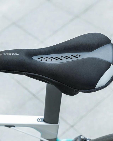 ROCKBROS Bicycle Saddle Cover MTB  With Rear Light Road Bike Seat Saddle Breathable Comfortable Cushion Cycling Saddle Cover
