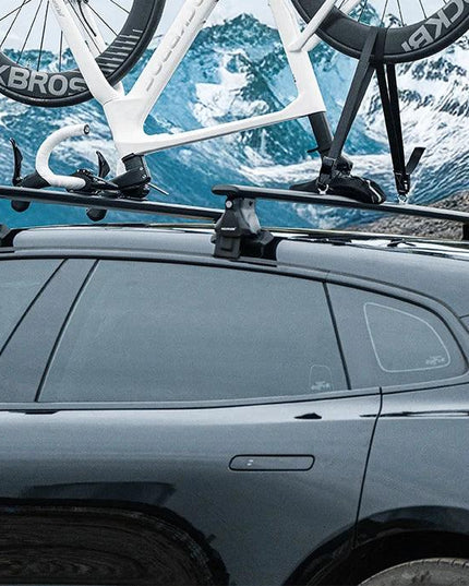 ROCKBROS Portable Bike Bicycle Rack Stand MTB Road Bike Travel Bicycle Roof Racks Carrier Quick Install Inverted Bike Roof Rack