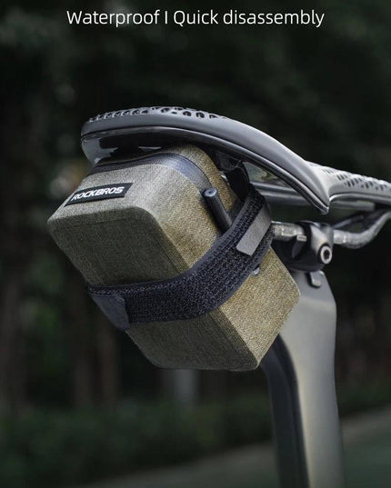 ROCKBROS Bicycle Tail Bag 0.4LMini Saddle Bag Lightweight Waterproof MTB Road Bike Tail Bag Portable Wear-resistant Cycling Gear