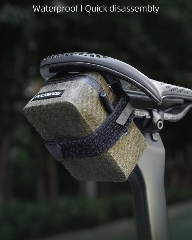 ROCKBROS Bicycle Tail Bag 0.4LMini Saddle Bag Lightweight Waterproof MTB Road Bike Tail Bag Portable Wear-resistant Cycling Gear