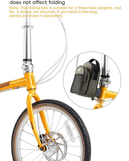 ROCKBROS Lightweight Bike Folding Design 20 inch Bike With Shimano 8-speed Wire-drawn Disc Brake System Adult Folding Bike