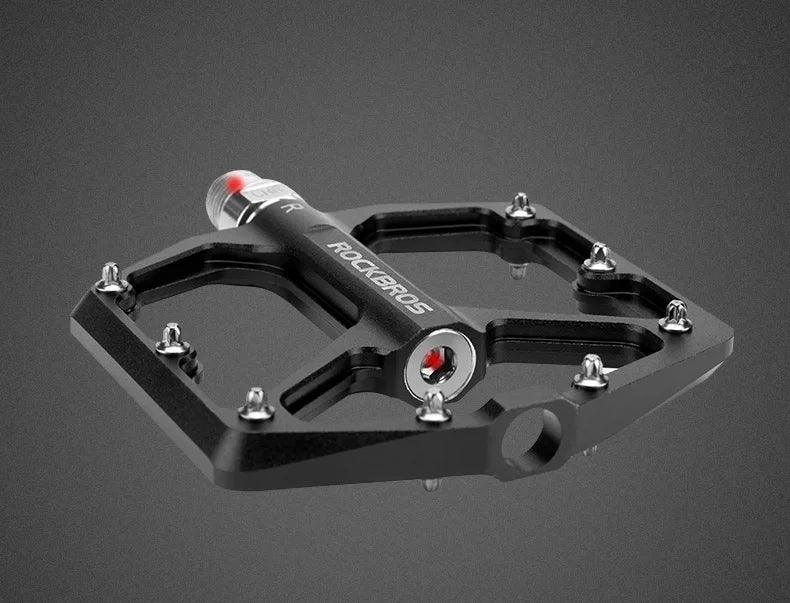 ROCKBROS Bike Pedals Aluminum Alloy Anti-slip Bicycle Pedals Ultralight Sealed Bearing One-piece MTB Road Mountain Cycling Pedal