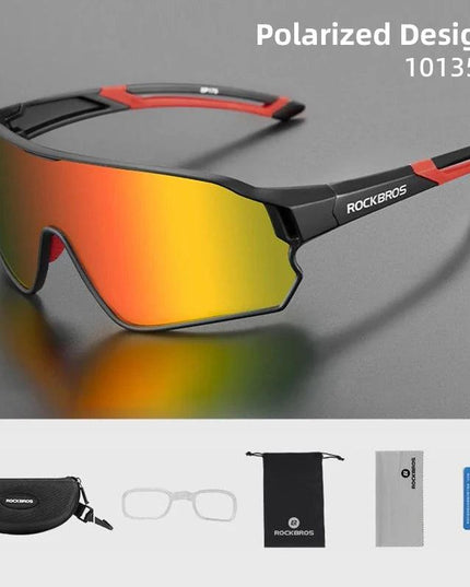 ROCKBROS Bicycle Polarized Glasses UV400 Sport Cycling Glasses Mtb Mountain Bike Eyewear Sunglasses Outdoor Running Goggles