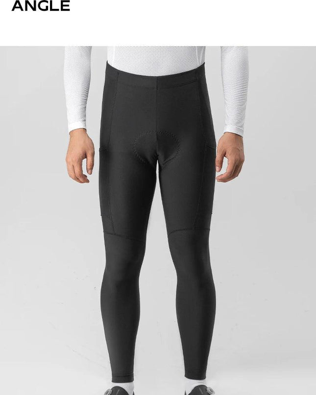 ROCKBROS Cycling Pants Thermal Fleece Winter 3D Padded Riding Leggings Tights Reflective Breathable Mountain Bike Sport Trousers