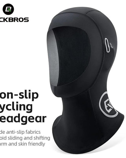 ROCKBROS Scarf Warmer Fleece Balaclava Non-Slip Outdoor Sport Cycling Mask Windproof Caps Ear Neck Protection Thermal Sport Mask