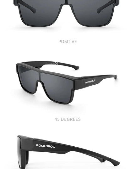 ROCKBROS Polarized Sunglasses Men's Driving Shades Dual-use Lens Camping Hiking Fishing Women UV400 Sports Cycling Eyewear