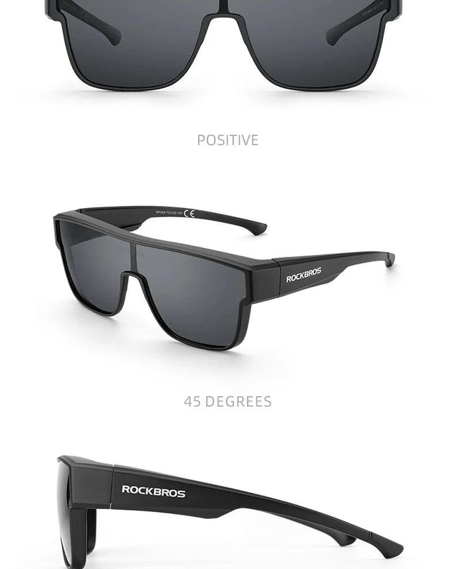 ROCKBROS Polarized Sunglasses Men's Driving Shades Dual-use Lens Camping Hiking Fishing Women UV400 Sports Cycling Eyewear
