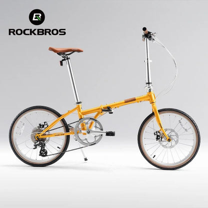 ROCKBROS Lightweight Bike Folding Design 20 inch Bike With Shimano 8-speed Wire-drawn Disc Brake System Adult Folding Bike