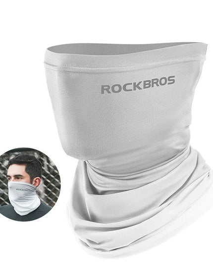 ROCKBROS Summer Face Scarf Neck Sun Protection Silk Cycling Headwear Motorcycle Scooter MTB Road Cycling Mask Breathable Bandana