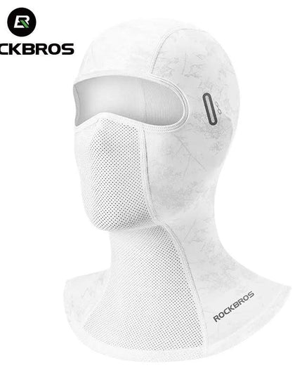 ROCKBROS Summer Breathable Cycling Cap Cooling Sun UV Protection Mask Balaclava Hat Bicycle Scarf Motorcycle Full Face Mask