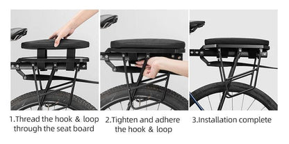 ROCKBROS Multifunctional Rear Seat Bag Universal Saddle Bag Back Rack 5L Capacity Seat Bag Expandable Cycling Luggage Trunk Bags