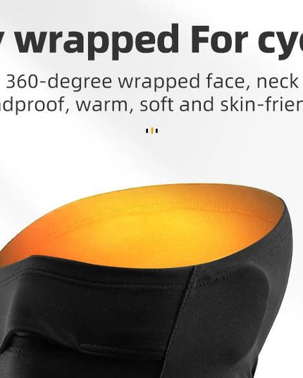 ROCKBROS Windproof Warm Winter Cycling Mask Nose Breathable Men's Black Neck Sport Scarves Sports Equipment for Running Cycling