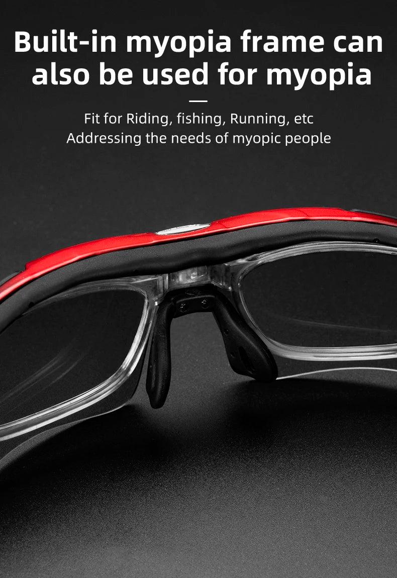 ROCKBROS Bicycle Glasses Polarized Bike Sports Sunglasses Photochromic Men Women UV400 MTB Road Bike Goggles Outdoor Eyewear