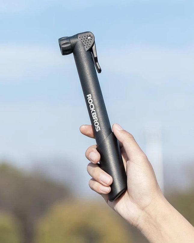 ROCKBROS Bike Pump 80PSI Schrader Presta Valve Bicyle Pump MTB Road Mini Portable Air Inflator nylon Cycling Pump Accessories