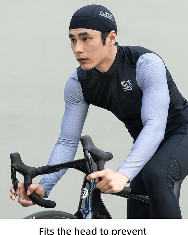 ROCKBROS Cycling Cap Breathable Quick-drying Helmet Hat Inner Cap UPF50 Sun Protection Sports Running Cap Summer Motorcycle Hats