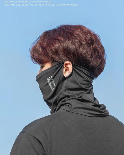 ROCKBROS Summer Cool Mask Cycling Face Mask UV Sun Protection Silk Bike Headwear Breathable Outdoor Fishing Face Cover Bandana
