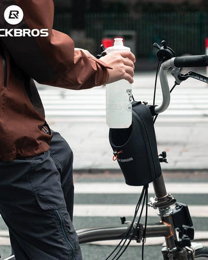 ROCKBROS Bicycle Bag Front Bag Water Bottle Bag 1.5L Folding Bike Mountain Road Bike Riding Bag Adjustable Large-caliber Bag