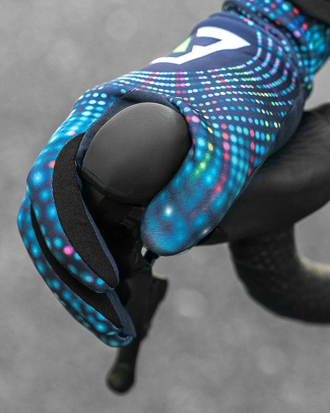 ROCKBROS Cycling Gloves Winter Warm Fleece Long Finger Gloves Mountain Road Cycling Gloves Full Finger Lengthened Wrist Guards