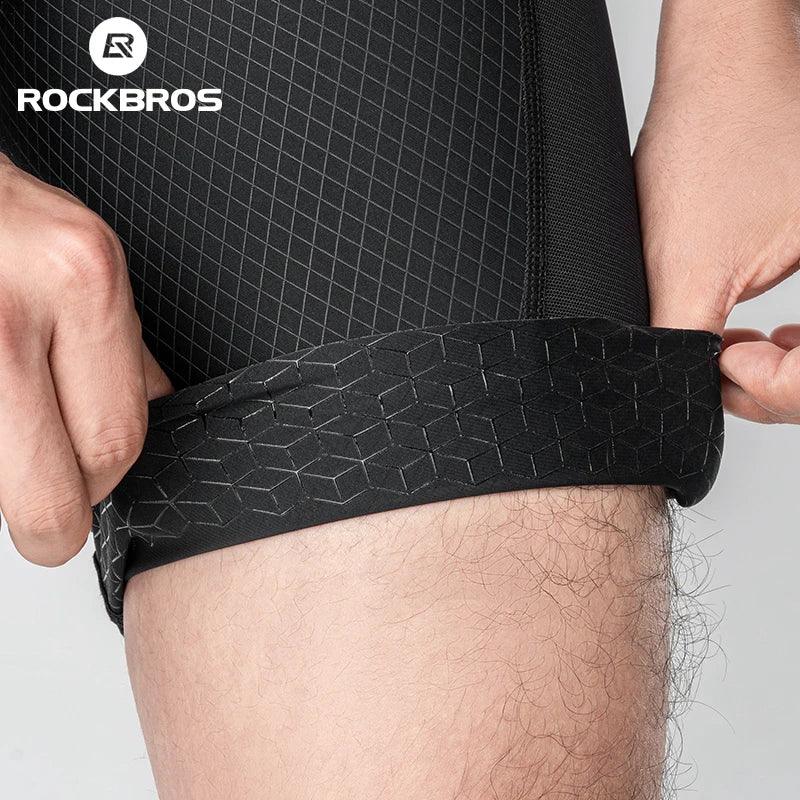 ROCKBROS Cycling Bib Shorts Classic Men Bike Pants Ciclismo Bicycle Shorts Pockets Outdoor Breathable Reflective Tights Shorts