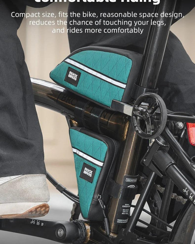 ROCKBROS Portable Bicycle Bags for Folding Bike Brompton Nylon Triangle Tube Bag Travel Casual Commute Tools Bag Bike Accessory