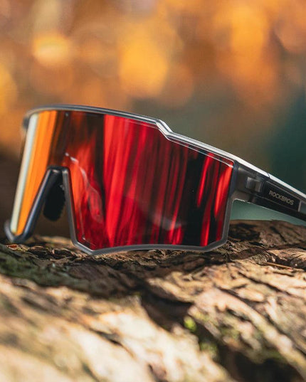 ROCKBROS Polarized Photochromic Glasses Cycling Sunglasses Outdoor Sports UV400 MTB Road Women Men Bicycle Goggles Adjustable