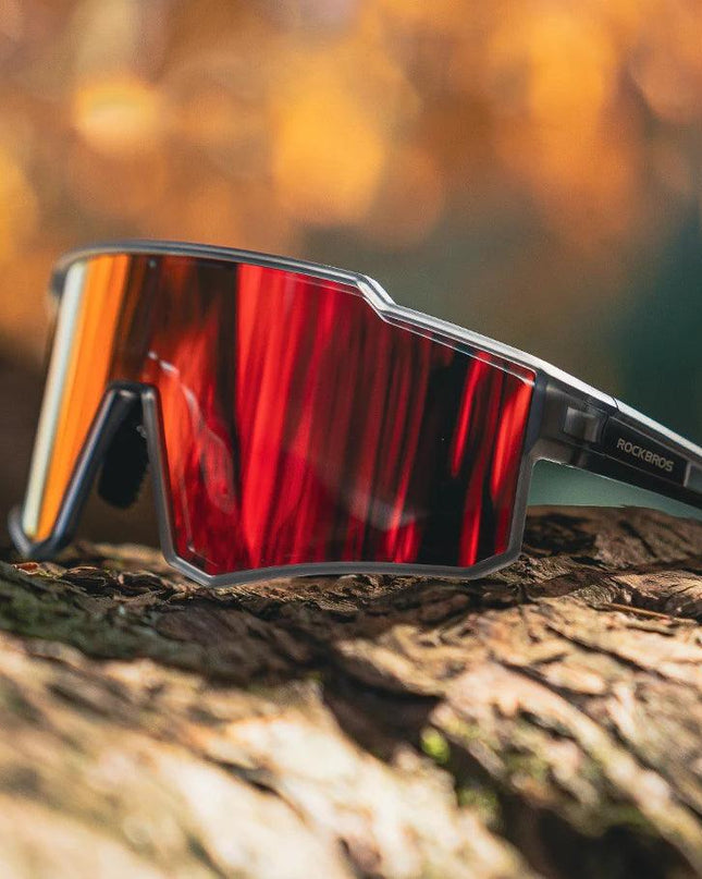ROCKBROS Polarized Photochromic Glasses Cycling Sunglasses Outdoor Sports UV400 MTB Road Women Men Bicycle Goggles Adjustable