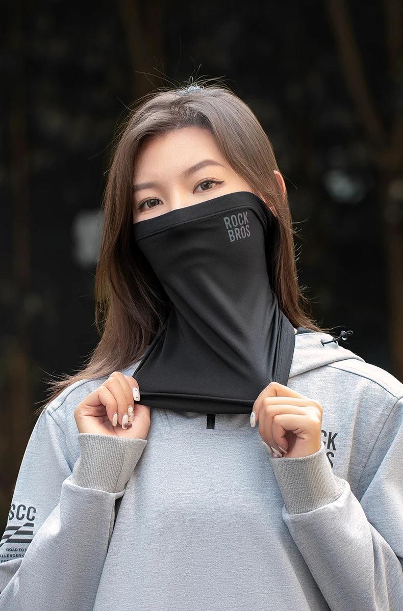 ROCKBROS Ski Mask Winter Warm Hiking Scarf Fleece Neck Scarf Camping Hiking Balaclava Cycling Face Mask Windproof Breathable