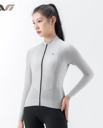 ROCKBROS TVI Series Windproof Cycling Jacket High Elasticity Safety Sports Jacket Breathable with YKK Zipper Women Bike Clothes