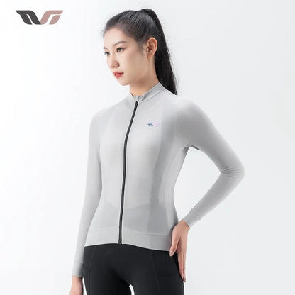 ROCKBROS TVI Series Windproof Cycling Jacket High Elasticity Safety Sports Jacket Breathable with YKK Zipper Women Bike Clothes