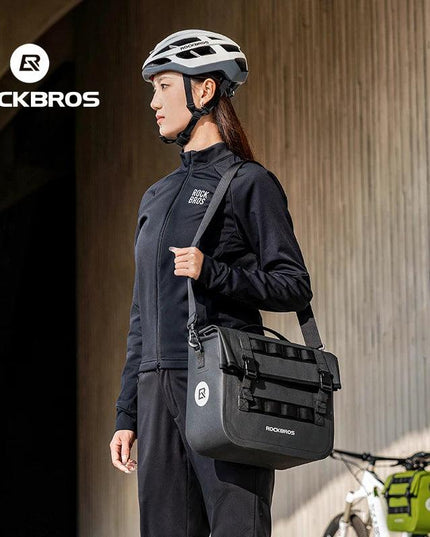 ROCKBROS 15L Multifunctional Saddle Bag Waterproof Cycling MTB Bike Rack Bag Travel Bag 3D support Big Capacity Bicycle Rear Bag