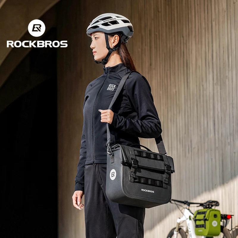 ROCKBROS 15L Multifunctional Saddle Bag Waterproof Cycling MTB Bike Rack Bag Travel Bag 3D support Big Capacity Bicycle Rear Bag