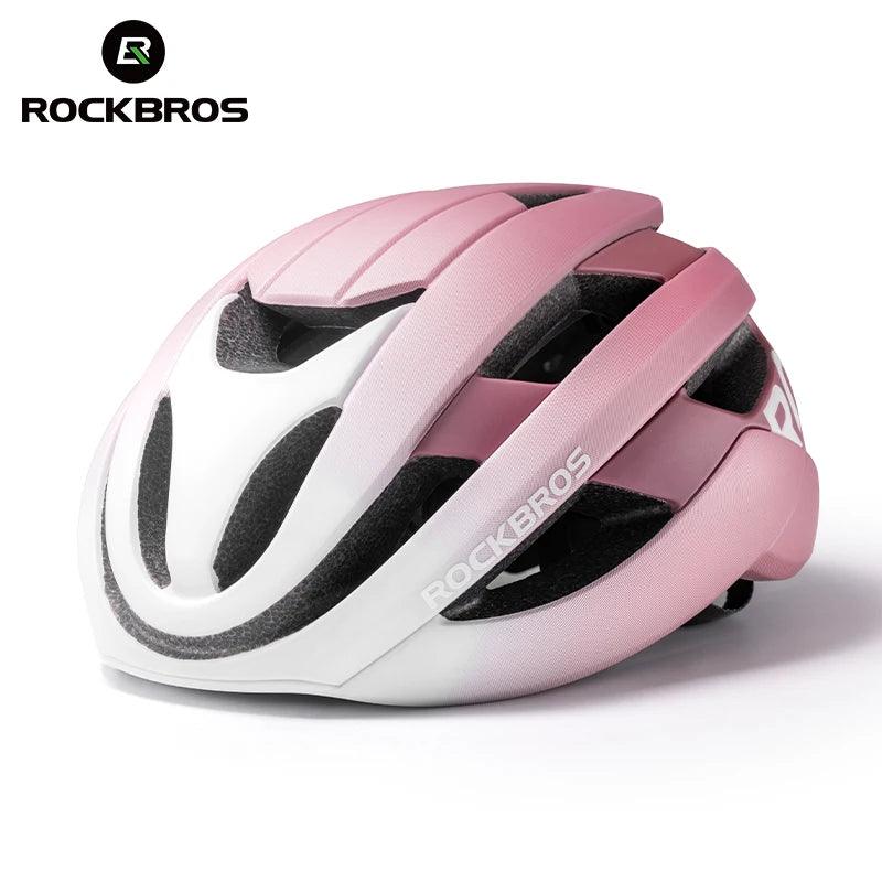 ROCKBROS Cycling Helmet Ultralight Safety Road Mountain Bike Helmet Adjustable Intergrally-molded Outdoor Racing Road Helmet