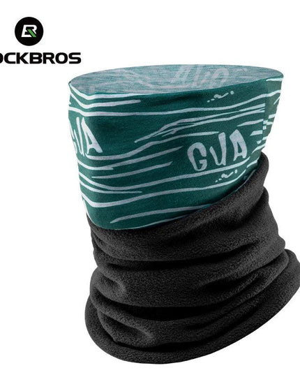ROCKBROS Winter Warm Fleece Balaclava Cycling Headgear Bib Snowboard Hiking Neck Scarf Outdoor Windproof Thickened Mask Bib