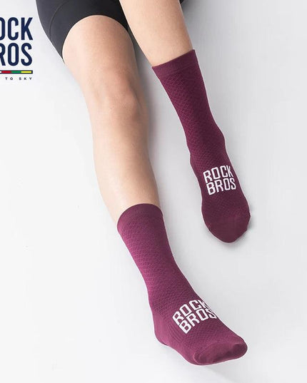 ROCKBROS ROAD TO SKY Professional Sport Socks Breathable Cycling Socks MTB Road Bike Socks High Elastic Shock Absorbing A pair