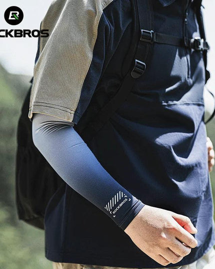 ROCKBROS Ice Silk Bicycle Sleeves Anti-UV Sunscreen Running Cycling Sleeve Fishing Bicycle Outdoor Breathable Unisex Arm Cover