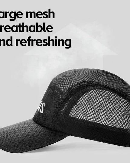 ROCKBROS Breathable Mesh Baseball Cap Summer Cool Quick Dry Hat Golf Tennis Cap Men Women For Outdoor Sports Cycling Running Hat