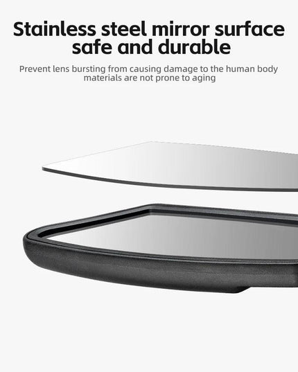 ROCKBROS Bicycle Mirror Handlebar Rear View Stainless Steel Reflector Universal Wide-Range 360° Adjustable Mirror Bike Accessory