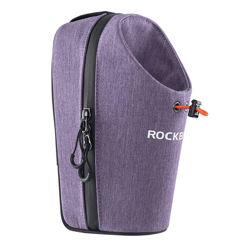 ROCKBROS Bicycle Bag Front Bag Water Bottle Bag 1.5L Folding Bike Mountain Road Bike Riding Bag Adjustable Large-caliber Bag