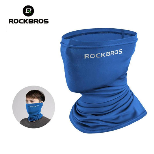 ROCKBROS Summer Face Scarf Neck Sun Protection Silk Cycling Headwear Motorcycle Scooter MTB Road Cycling Mask Breathable Bandana