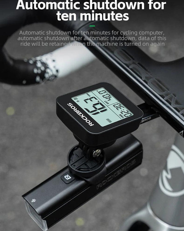 ROCKBROS Bike Computer GPS Speedometer Road Bike MTB Waterproof Automatic Digital Stopwatch Cycling Odometer Cycling Computer