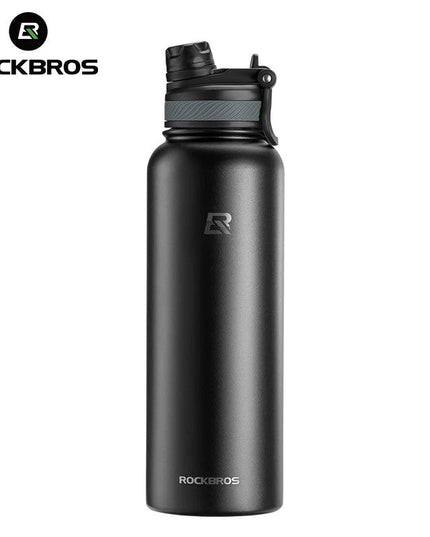 ROCKBROS 1L Thermal Water Bottle Sports Water Bottle Non Slip 304 Stainless Steel Cold And Hot Thermo Cup Cycling Hiking Equip