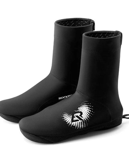 ROCKBROS Winter Cycling Shoe Covers Warm Thermal  Shoes Covers Windproof MTB Road Bike Racing Shoe Covers With YKK Zipper