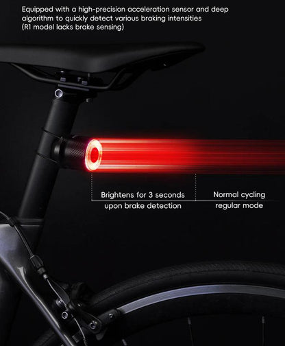 ROCKBROS BicycleTaillight Smart Brake Sensing Day/Night Sensing Waterproof Type-C Cycling Taillight Bike Accessories R Series