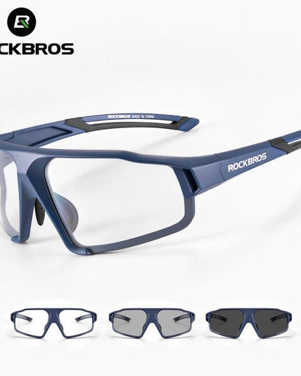 ROCKBROS Photochromic Cycling Glasses Bike Bicycle Glasses Sports Men's Sunglasses MTB Road Cycling Eyewear Protection Goggles