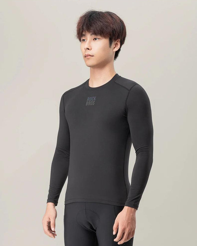 ROCKBROS Winter Jersey Lightweight Fleece Long Sleeve Warm Innerwear Windproof Road Bike Jacket Clothing  Outdoor Hiking Sport