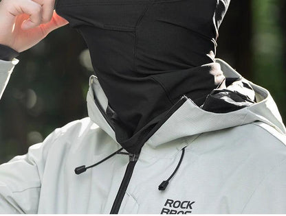 ROCKBROS Windproof Warm Winter Cycling Mask Nose Breathable Men's Black Neck Sport Scarves Sports Equipment for Running Cycling