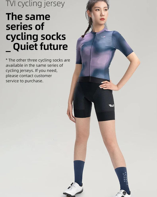 ROCKBROS TVI Series Professional Cycling Socks Women Breathable Road Bicycle Socks Quick Dry Anti Slip Wear-resistant Socks