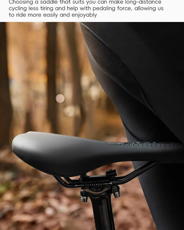 ROCKBROS Bicycle Saddle Comfortable Cycling Cushion Shock Absorption Wear-Resistant Bike Saddle PU Leather Breathable Cushion
