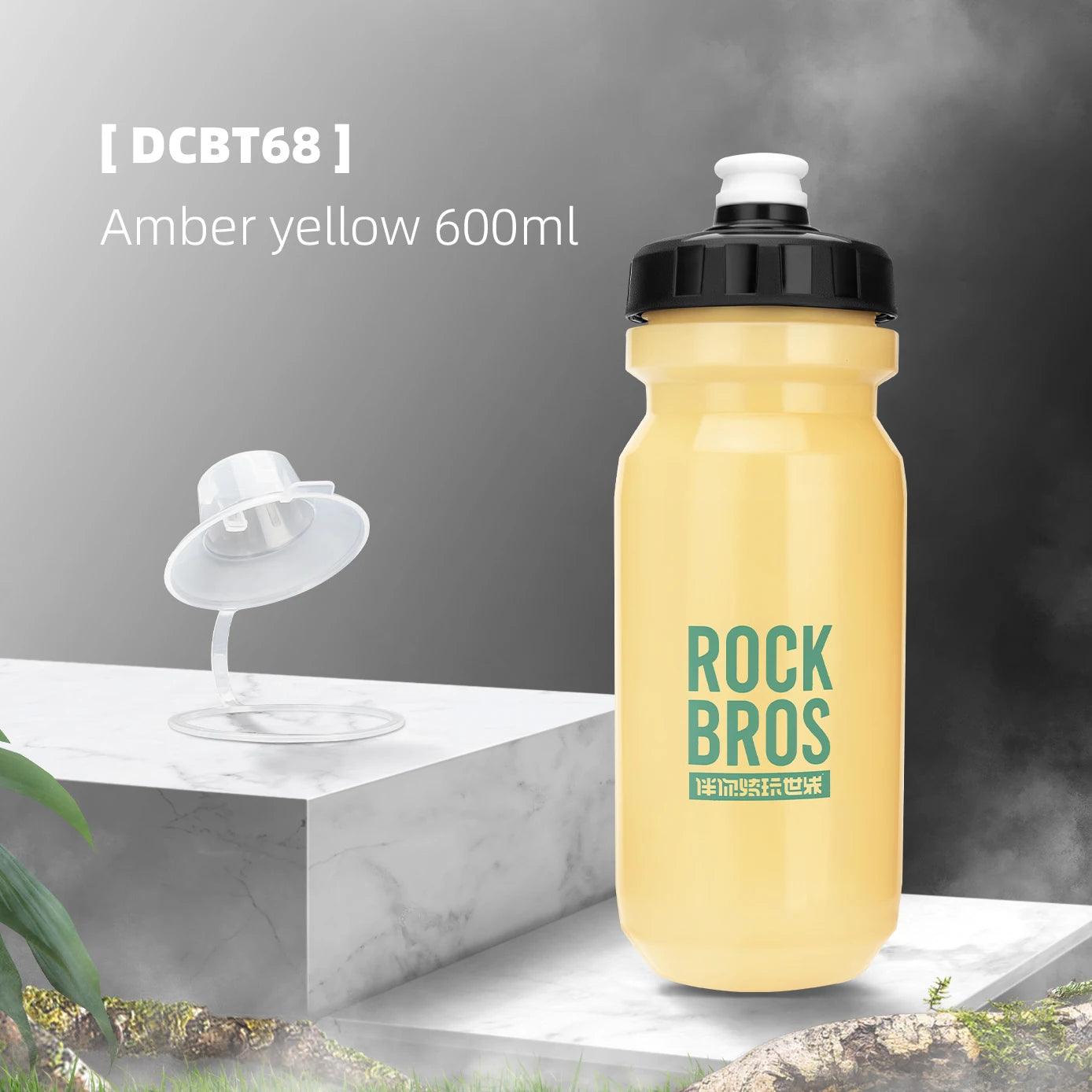 ROCKBROS Bicycle Water Bottle 600ML Lightweight Cycling Kettle Outdoor Sports Portable Portable MTB Road Bike Sport Water Bottle