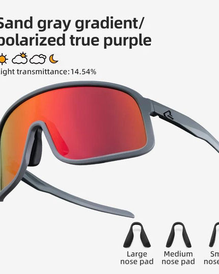 ROCKBROS Cycling Glasses Outdoor Bike Sunglasses UV400 Eyewear Sports Eye Protection Windproof Riding Big Frame Polarized Glasse